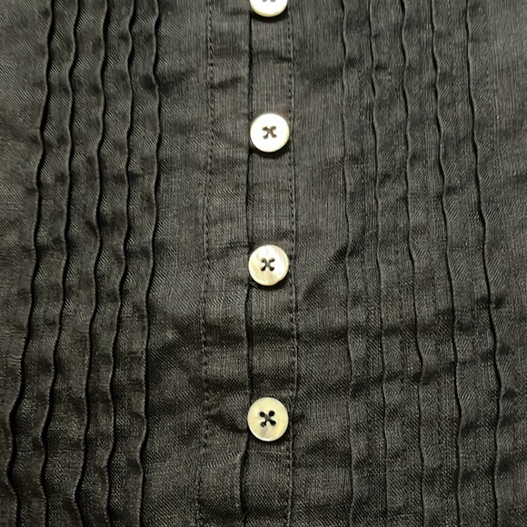 Quince Black Linen Sleeveless Shift Dress Size L - Picture 4 of 8